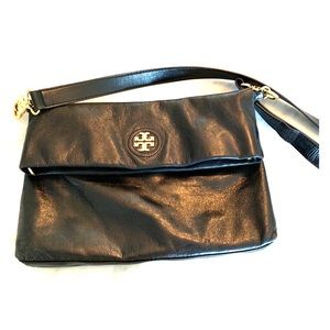 Tory Burch fold over cross body hand bag